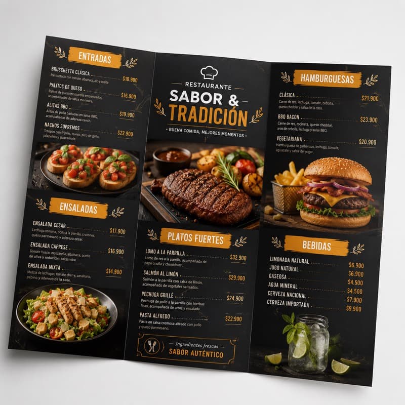 Menús para Restaurante x50